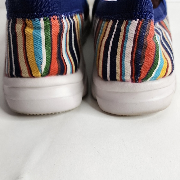 Lands End stripe slip on sneakers - Picture 8 of 11